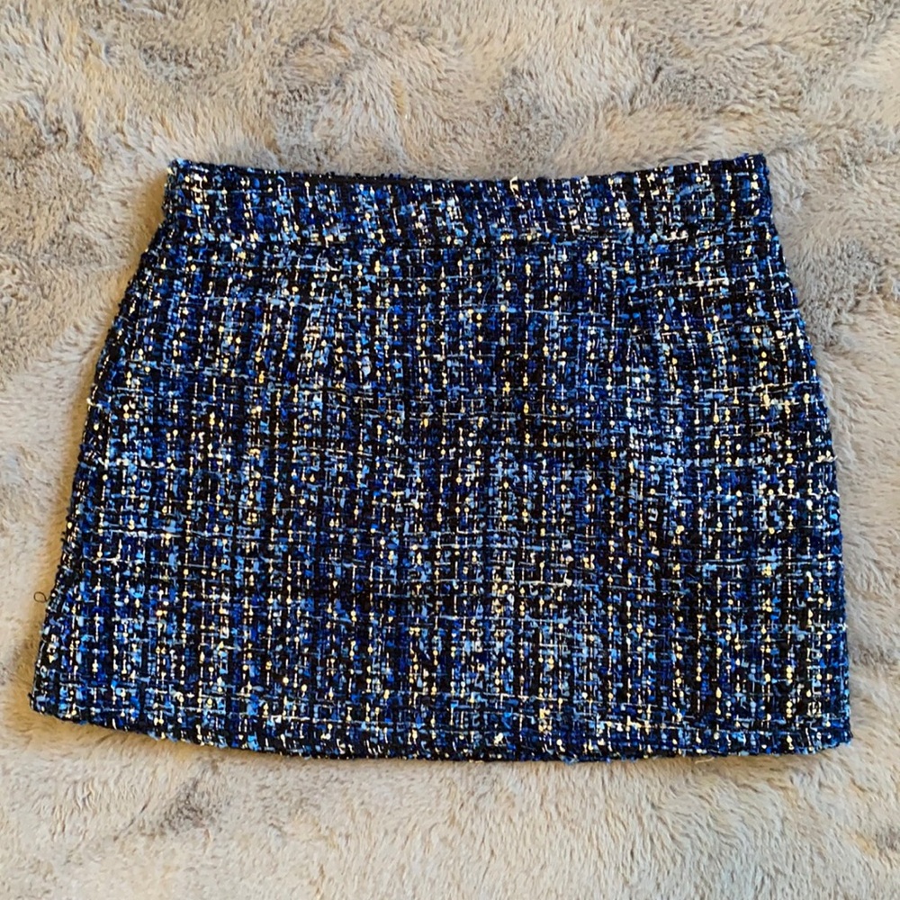 Blue Plaid & sparkle. Forever21. M. EUC